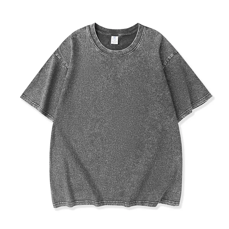 Oversized Heavyweight T-Shirt — Acid-Washed Vintage Style