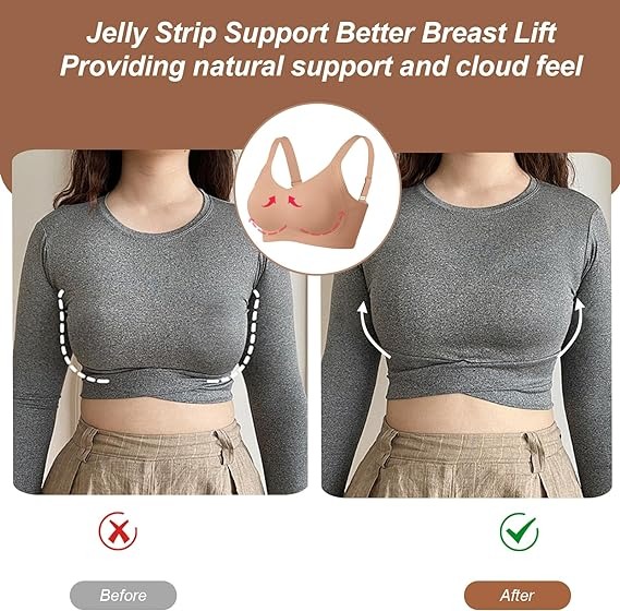 Comfortable Wireless Full Coverage Jelly Smoothing Bra