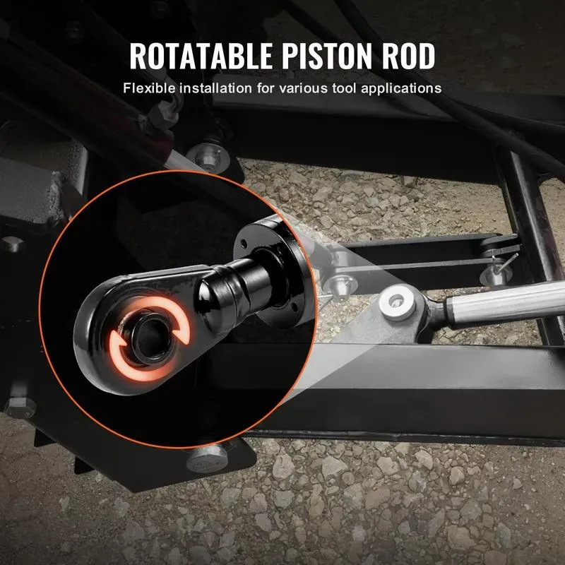 Hydraulic Top Link Cat. 2-2 8-5/16 in 19-11/16~28 in with 2 Hoses & G3/8" Check Valve Heavy Duty Metal High Quality Hardware for Tractors