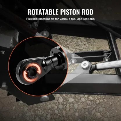 Hydraulic Top Link Cat. 2-2 8-5/16 in 19-11/16~28 in with 2 Hoses & G3/8" Check Valve Heavy Duty Metal High Quality Hardware for Tractors