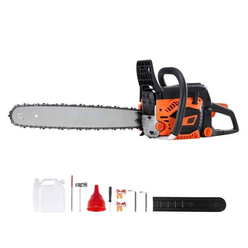 Powerful Gasoline Chainsaw – Perfect for Cutting Trees, Branches & Firewood | Ideal for Farm, Garden & Forest Work