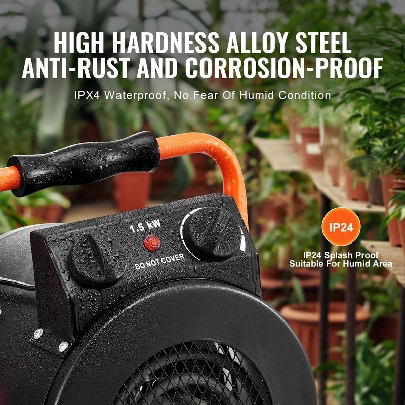 1500W Greenhouse Heater with Thermostat
