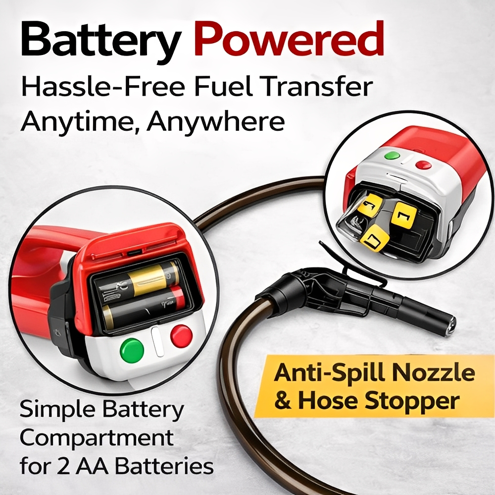 3-Pack Utility Jugs with Cordless Battery Liquid Transfer Pump for Fuel, Water & Automotive Use