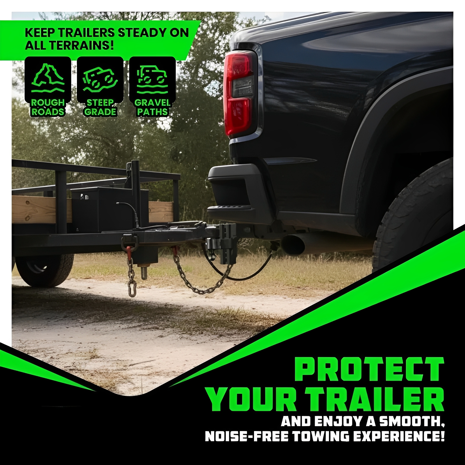 Adjustable Trailer Hitch 2 inch Receiver - Heavy Duty Aluminum Drop Hitch with 12,500lb GTW Towing Capacity for Hauling Heavy Trucks, RV, Trailer, Camper