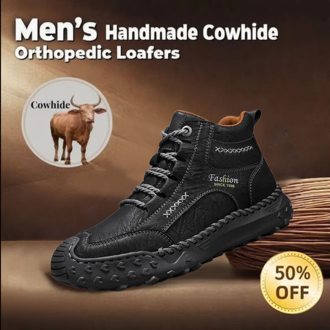 🔥Hot-selling recommendations 50% off today only🔥Men's genuine leathe