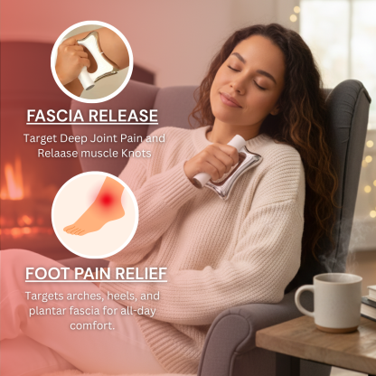 3-in-1 Fascia Relief System - Heat · Vibration · EMS