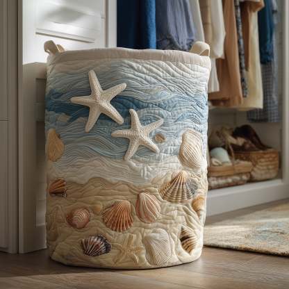 Beach Joy Quilted Laundry Basket GFTONT2640