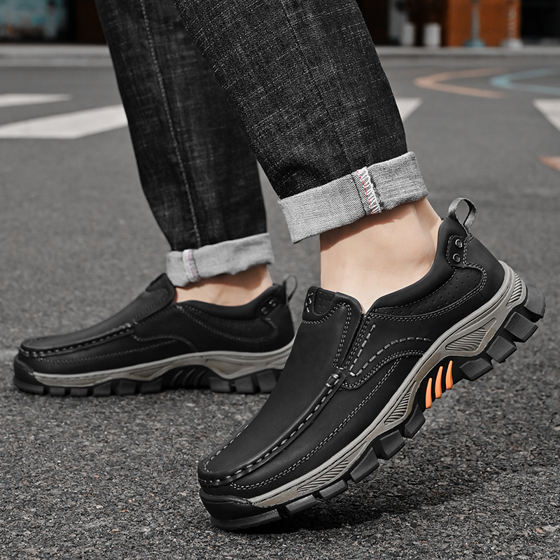 ⏰Promotion 50% OFF - Men's Orthopedic Comfortable Casual Genuine Leather Slip On Loafers