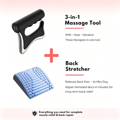 3-in-1 Fascia Relief System - Heat · Vibration · EMS
