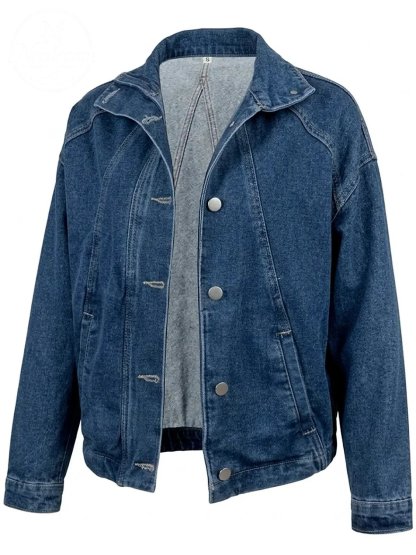 Women's Collared Denim Jacket