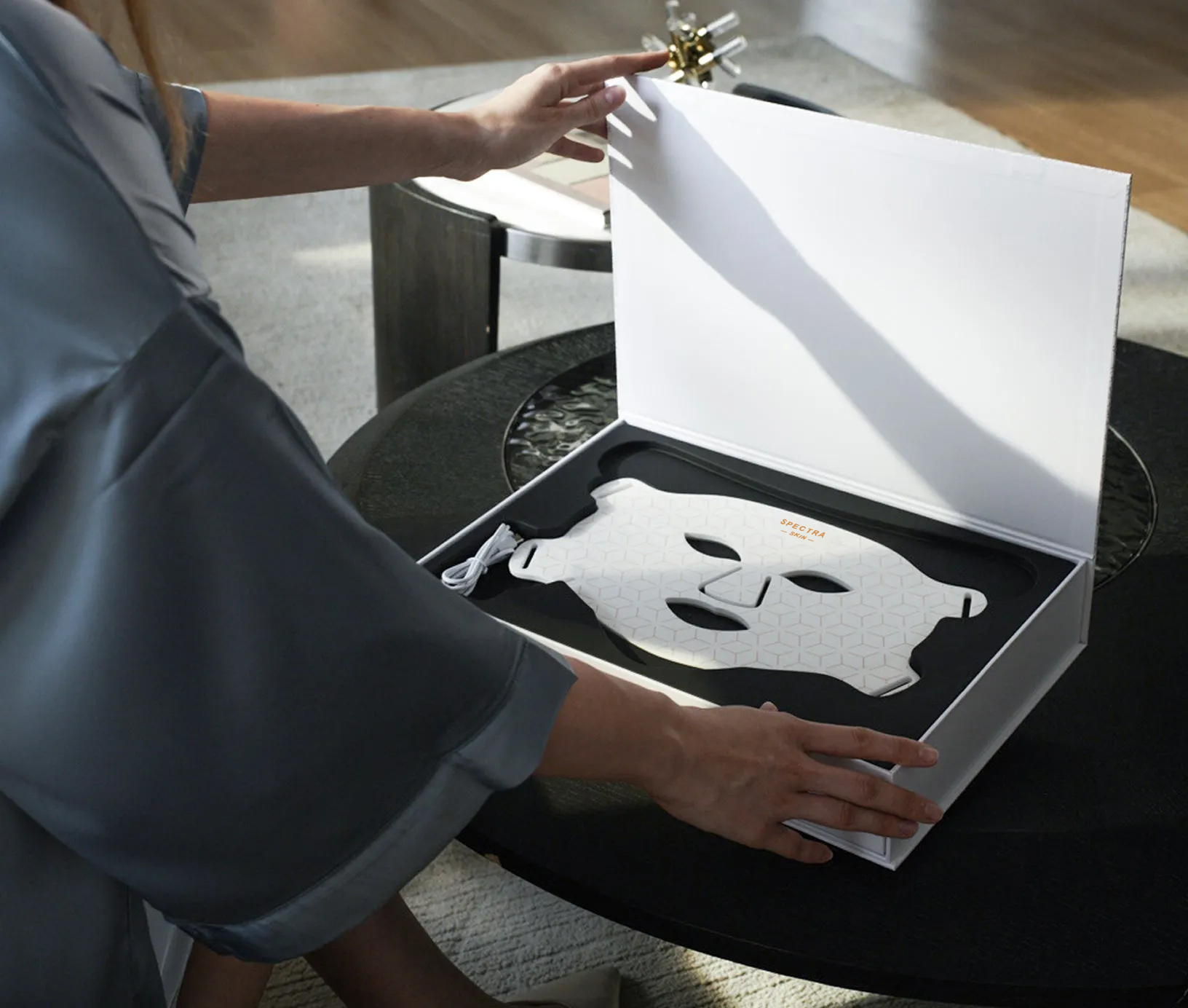 SpectraSkin LED Mask – 8-Color Light Therapy Facial Beauty Device