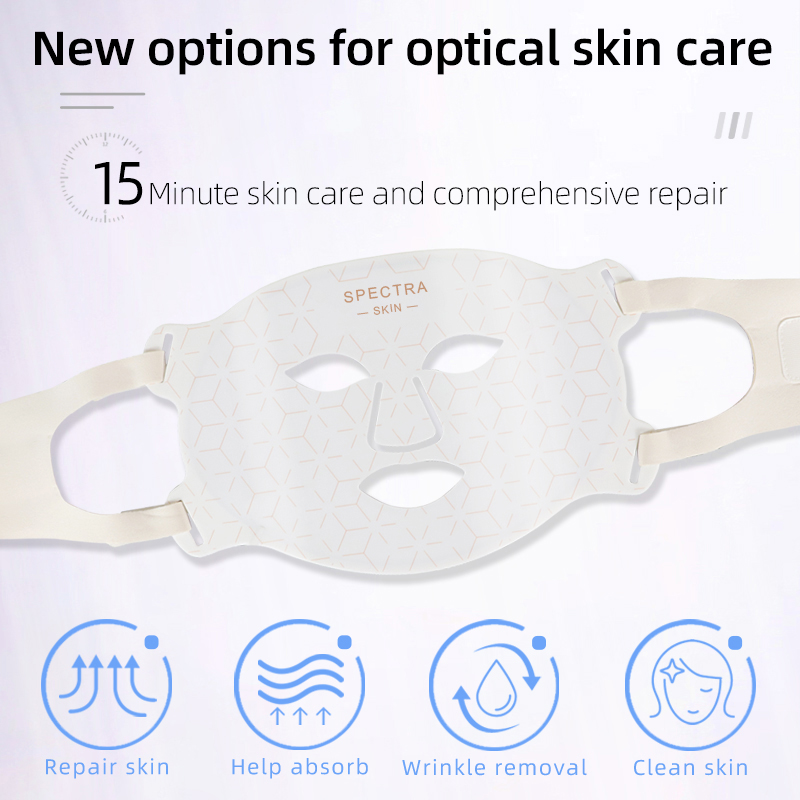 SpectraSkin LED Mask – 8-Color Light Therapy Facial Beauty Device