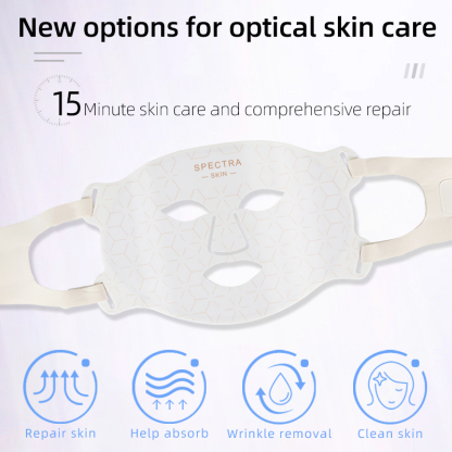SpectraSkin LED Mask – 8-Color Light Therapy Facial Beauty Device