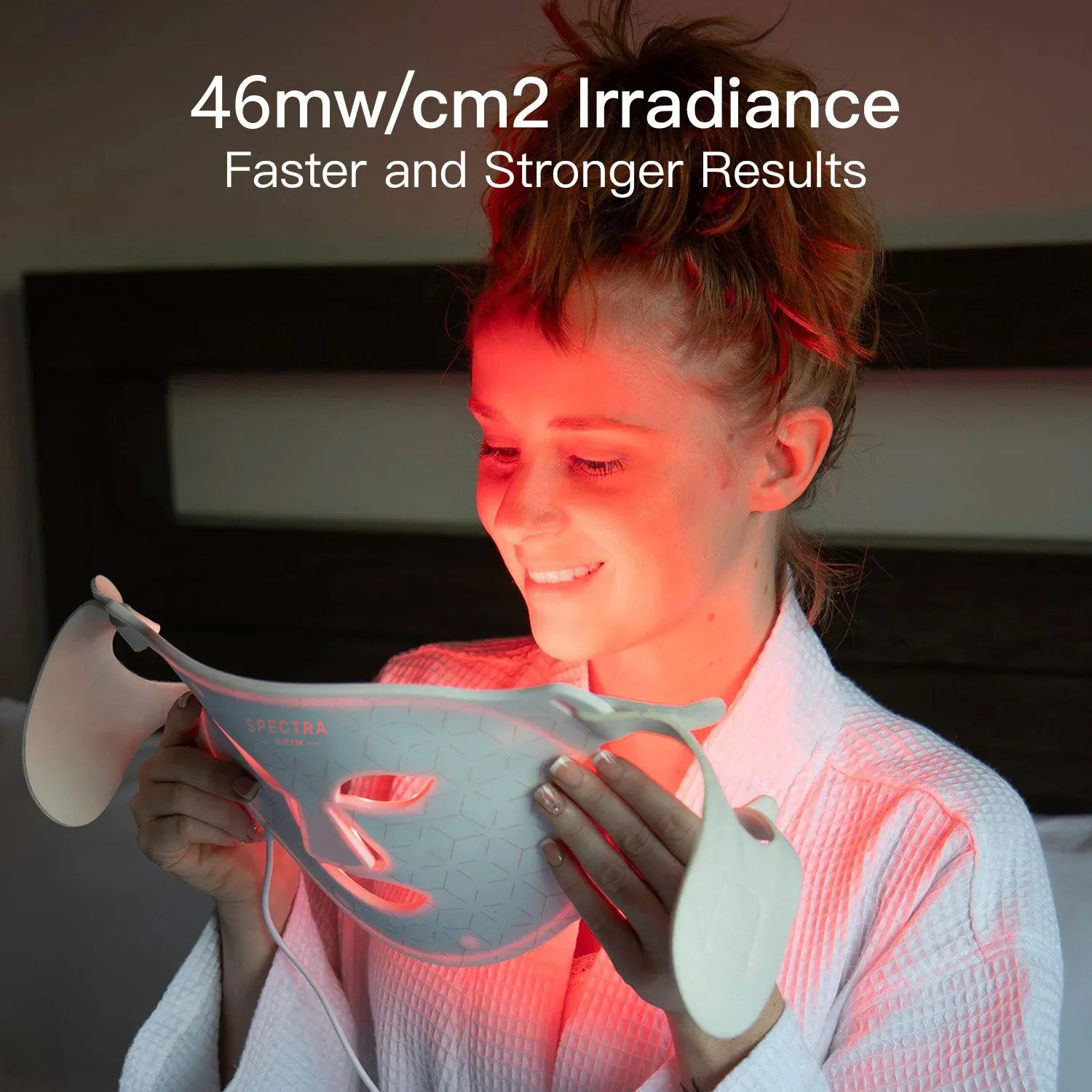 SpectraSkin LED Mask – 8-Color Light Therapy Facial Beauty Device