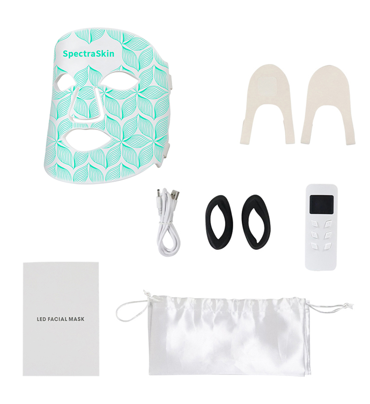 SpectraSkin LED Mask – 8-Color Light Therapy Facial Beauty Device
