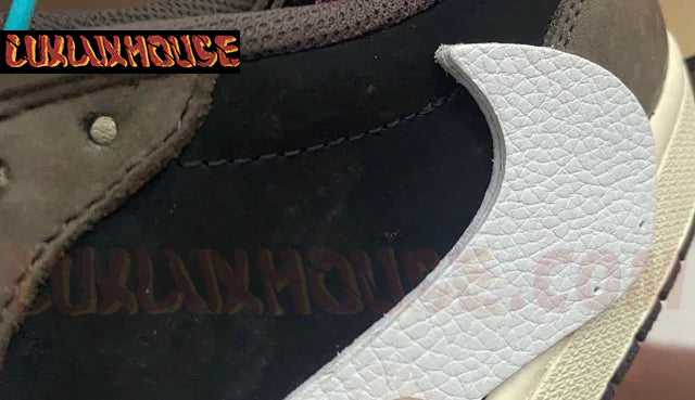 Travis Scott Jordan 1 Mocha Low swoosh 6