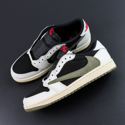 LJR Batch-Travis Scott x Air Jordan 1 Low "Medium Olive" DZ4137-106