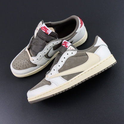 LJR Batch-Travis Scott x Air Jordan 1 Low OG SP "Sail and Ridgerock" DM7866-162