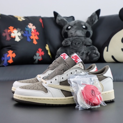 LJR Batch-Travis Scott x Air Jordan 1 Low OG SP "Sail and Ridgerock" DM7866-162