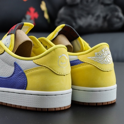LJR Batch-Travis Scott x Air Jordan 1 Low "Canary Yellow" DZ4137-700