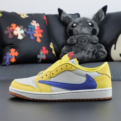 LJR Batch-Travis Scott x Air Jordan 1 Low "Canary Yellow" DZ4137-700