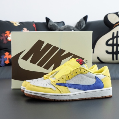 LJR Batch-Travis Scott x Air Jordan 1 Low "Canary Yellow" DZ4137-700