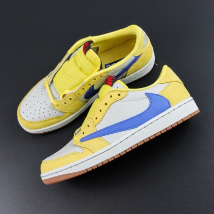 LJR Batch-Travis Scott x Air Jordan 1 Low "Canary Yellow" DZ4137-700