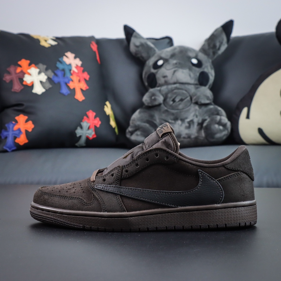 LJR Travis Scott x Air Jordan 1 Low 
"Velvet Brown"  Travis Scott LJR