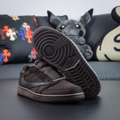 LJR Travis Scott x Air Jordan 1 Low 
"Velvet Brown"  Travis Scott LJR