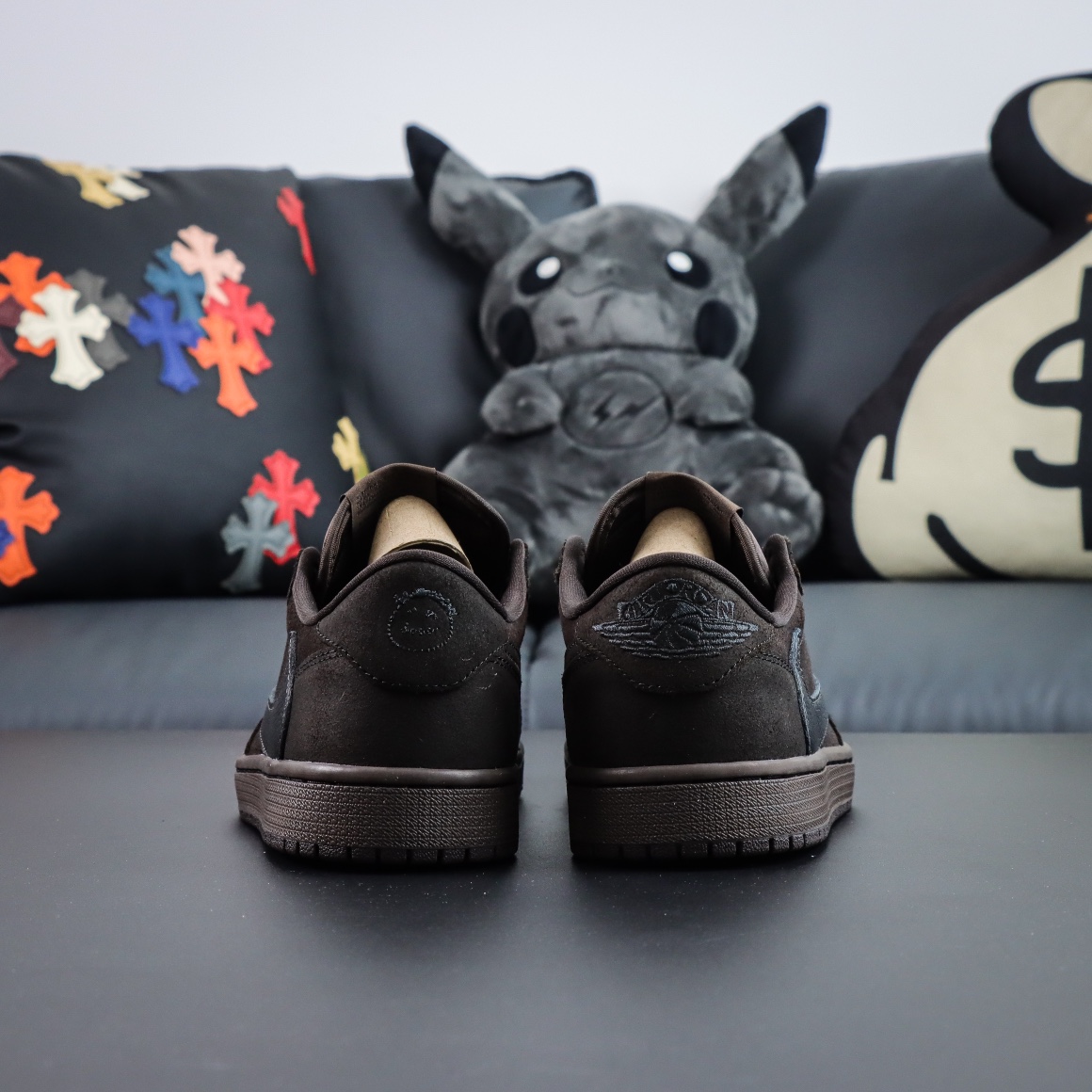 LJR Travis Scott x Air Jordan 1 Low 
"Velvet Brown"  Travis Scott LJR