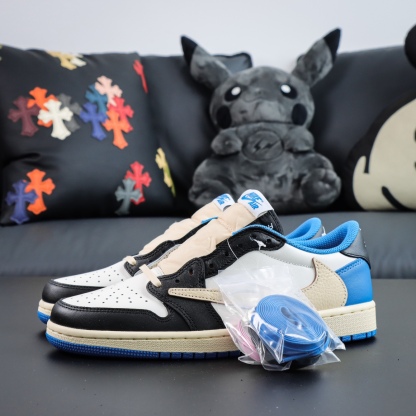 LJR Batch-Travis Scott x Air Jordan 1 Low “ Fragments” DM7866-140