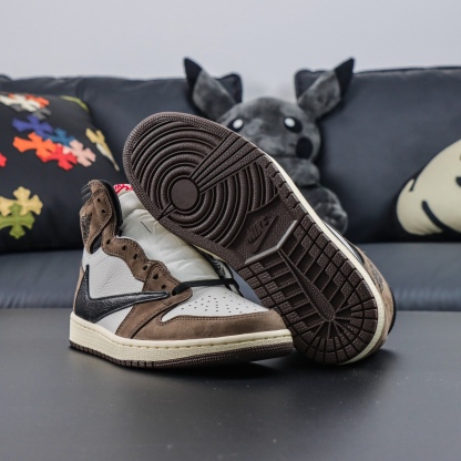 LJR Batch-Travis Scott x Air Jordan 1 High Og Ts Sp "Mocha" CD4487-100