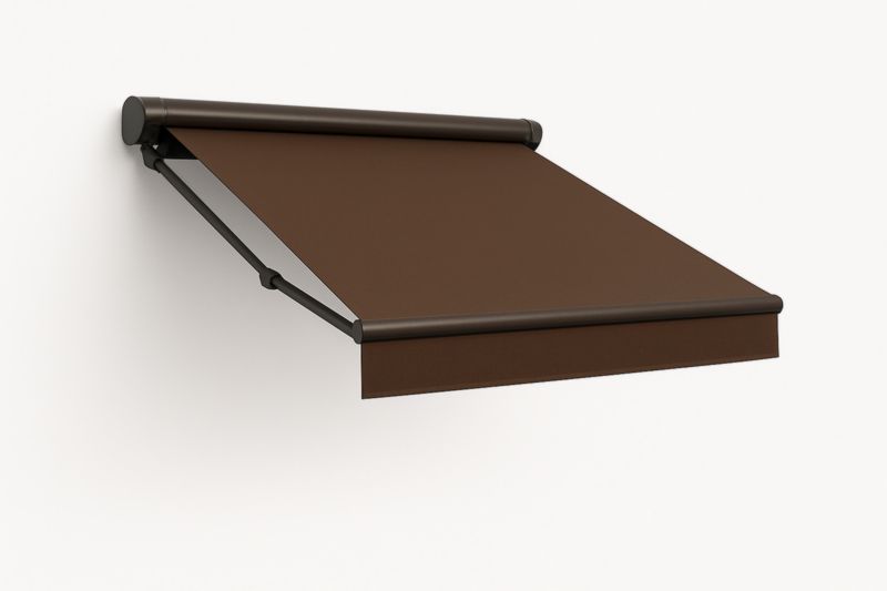 Tenda da Sole a Rullo in Poliestere 200x250 cm Marrone