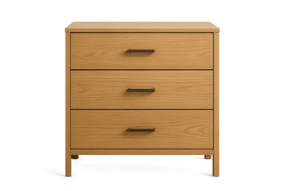 Cassettiera in Legno con Tre Cassetti