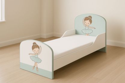 Lit enfant en bois MDF avec design danseuse