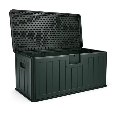 Aufbewahrungsbox Polypropylen 120x57x45cm Dunkelgrün-Furnamix