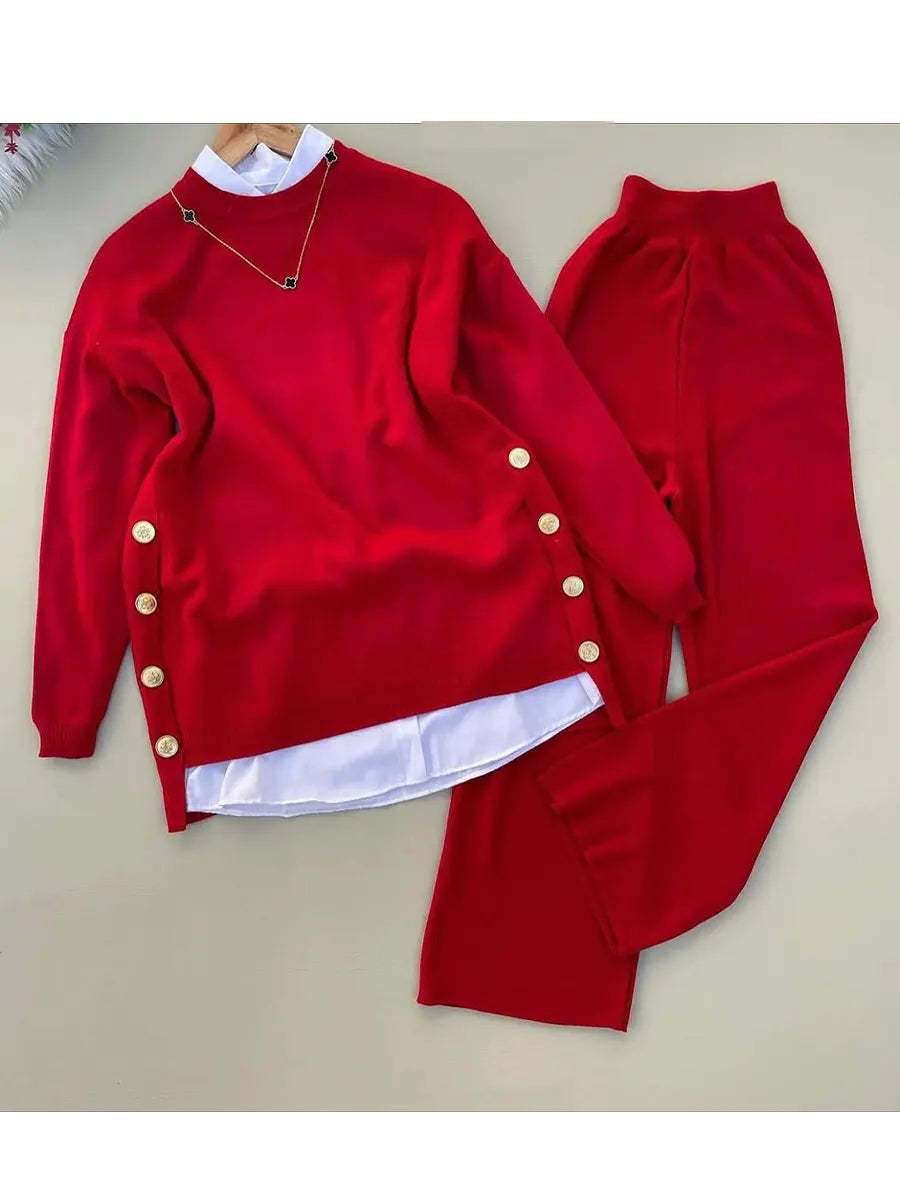 📦📦Buy 2 PCS for free shipping🔥  Women's Comfortable Pullover Sweater and Pants Two-piece Set
