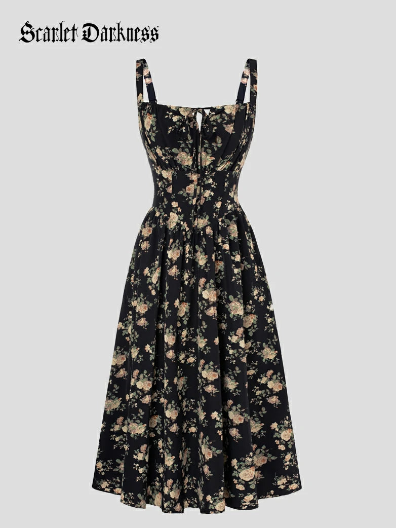 Hottest Floral Milkmaid Sundress with Pockets