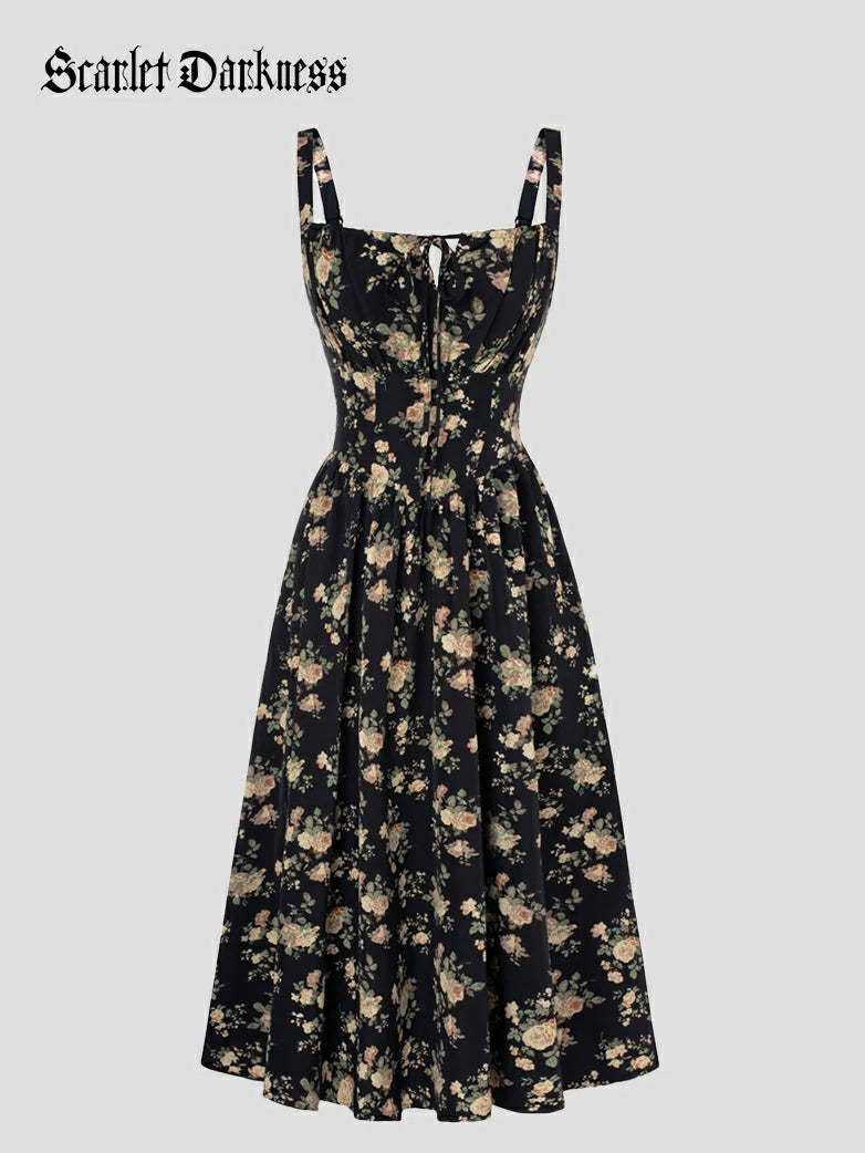 Hottest Floral Milkmaid Sundress with Pockets