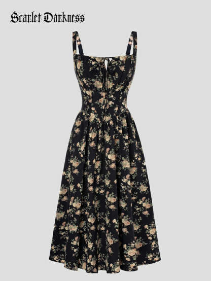 Hottest Floral Milkmaid Sundress with Pockets