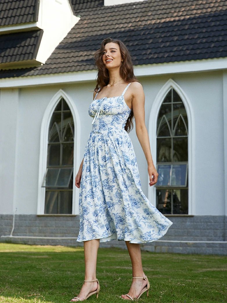 Hottest Floral Milkmaid Sundress with Pockets