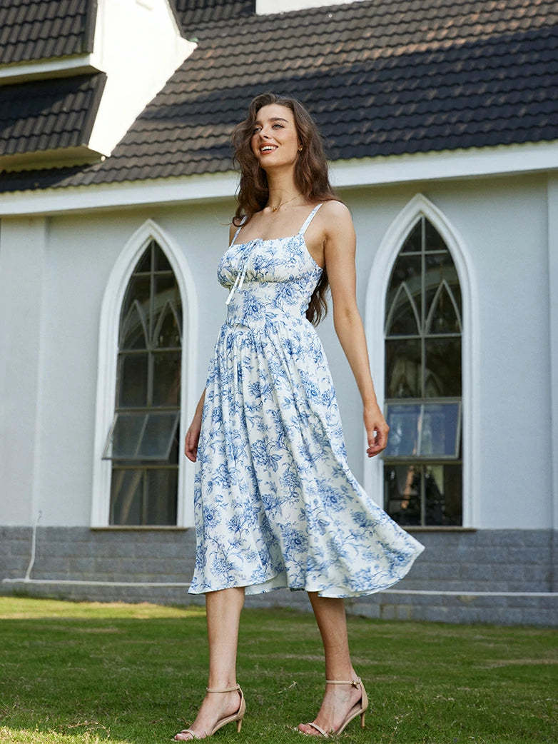 Hottest Floral Milkmaid Sundress with Pockets