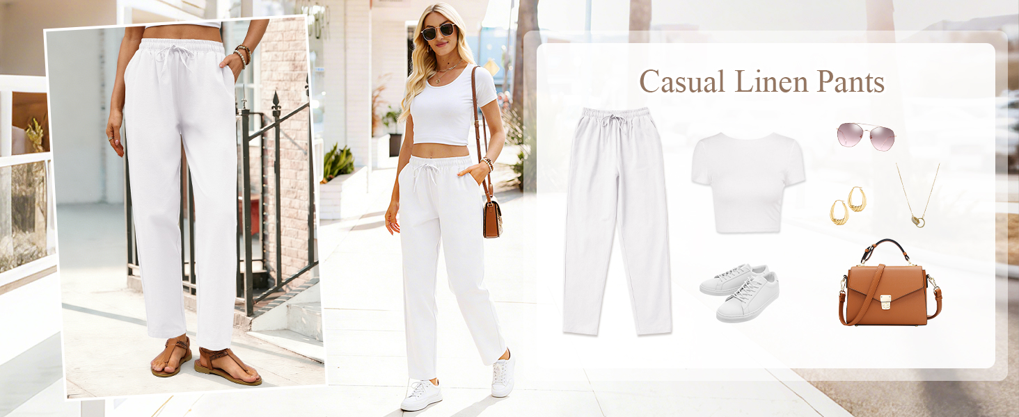 linen pants women