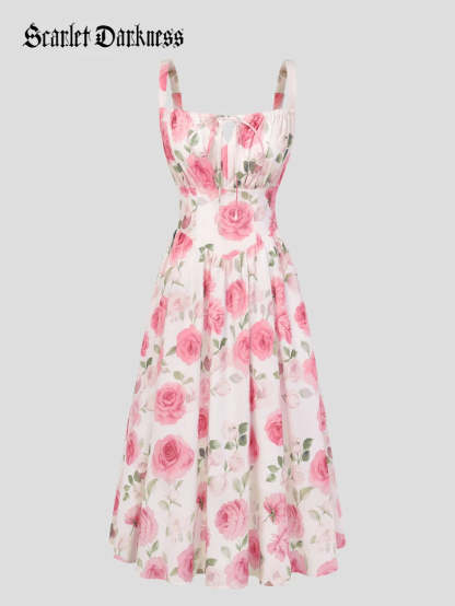 Hottest Floral Milkmaid Sundress with Pockets