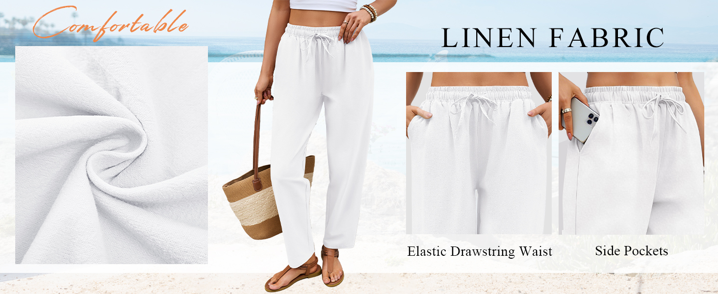 linen pants women