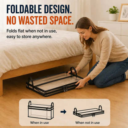 🔥Last Day 50% OFF📦Portable Large Heavy-Duty Thick Plastic Clear Storage Box with Hinged Lid | Home, Travel & Camping