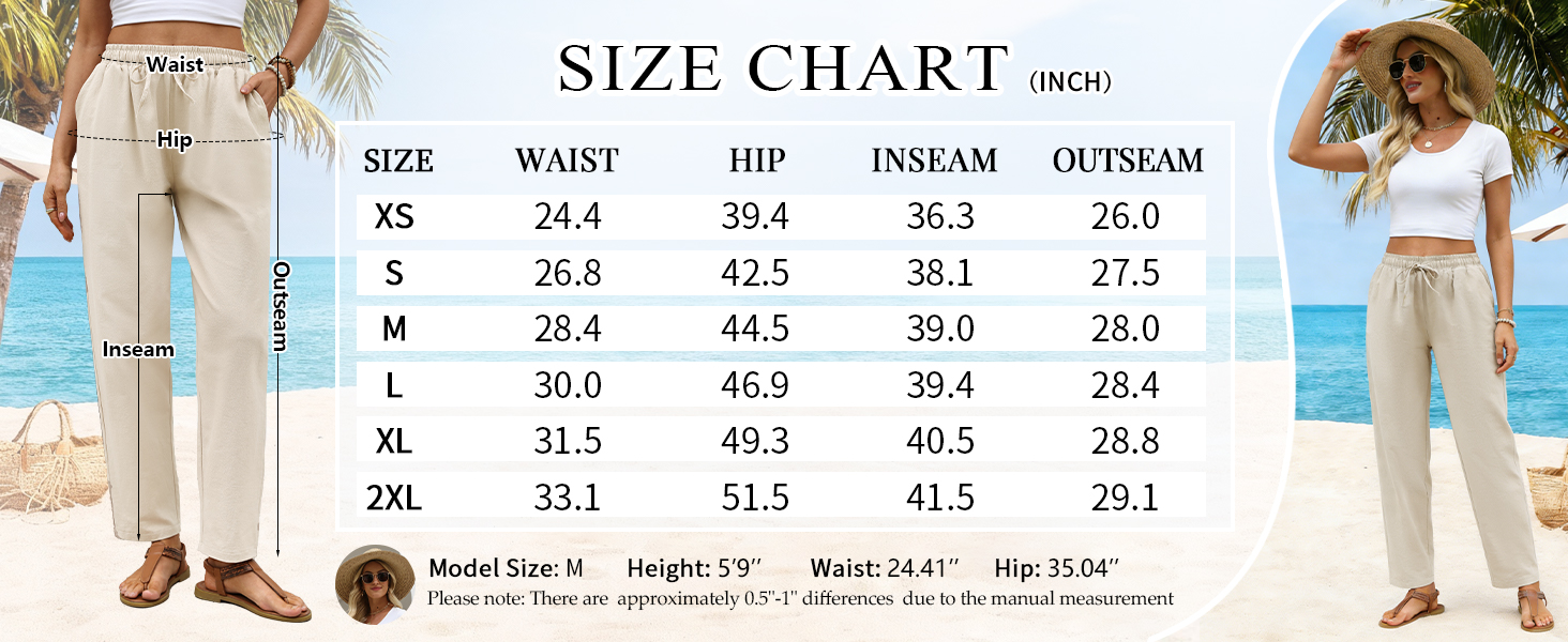 linen pants women