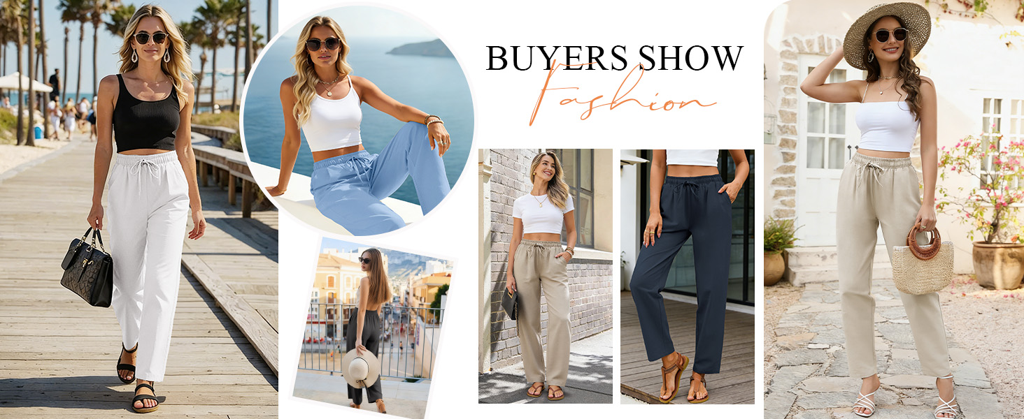 linen pants women