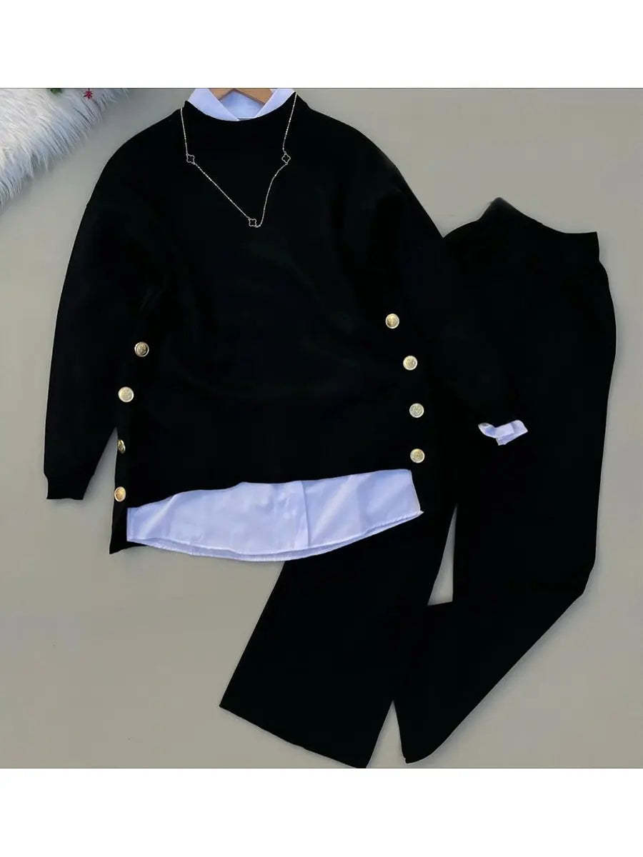 📦📦Buy 2 PCS for free shipping🔥  Women's Comfortable Pullover Sweater and Pants Two-piece Set