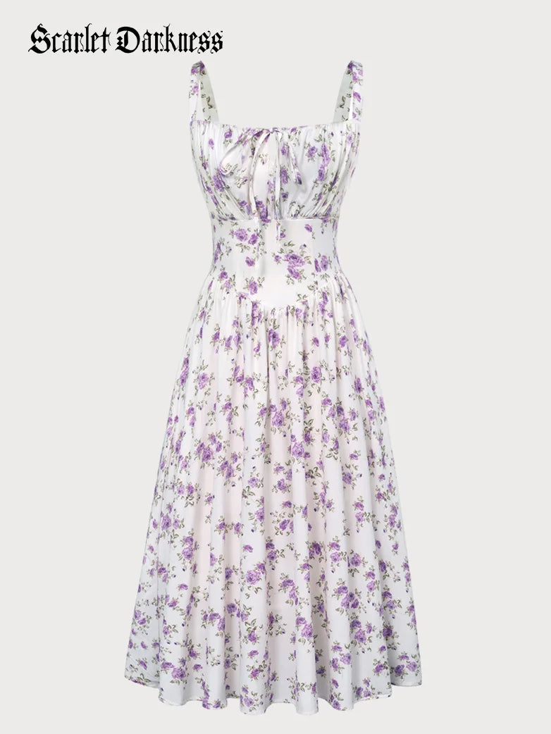 Hottest Floral Milkmaid Sundress with Pockets